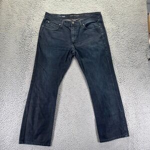 Marc Anthony Jeans Mens 36x30 Blue Cotton Denim Straight Slim Travel Workwear